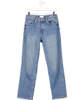 H&M Blue Straight Leg Jeans UK 8 - Reliked