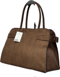 H&M Brown Faux Suede Large Tote Bag One Size - Reliked