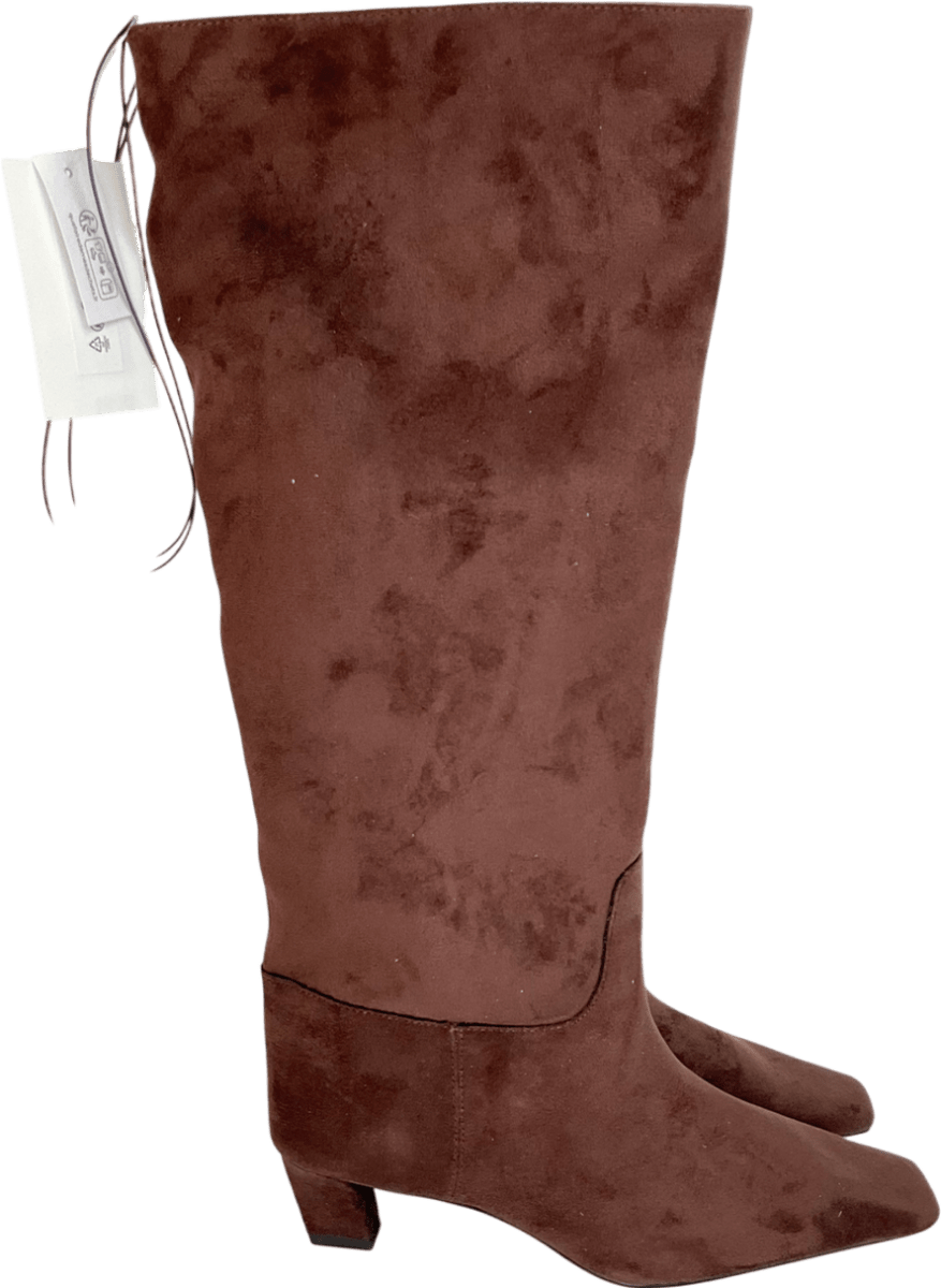 H&M Brown Knee - high Boots UK 4 EU 37 👠 - Reliked