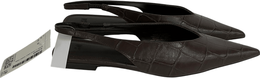 H&M Brown Pointed Slingbacks UK 4 EU 37 👠 - Reliked