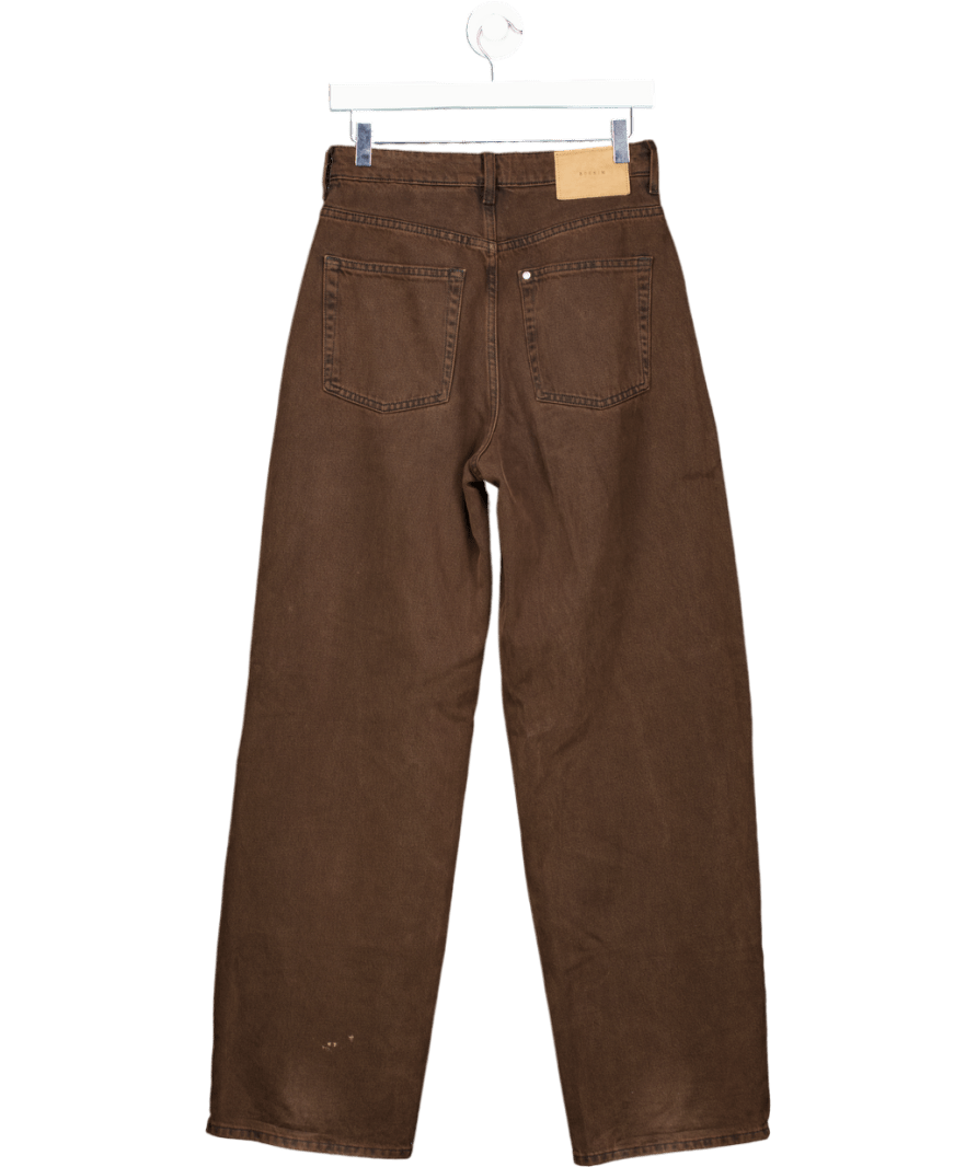 H&M Brown Wide Leg Jeans UK 8 - Reliked