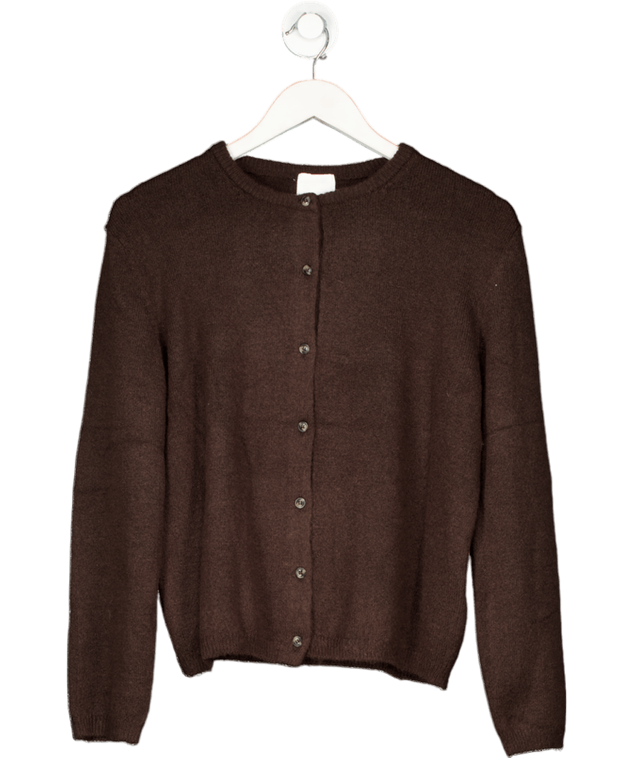 H&M Chocolate Brown Loose Fit Cardigan UK XS - Reliked