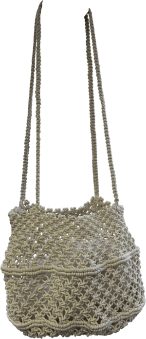H&M Cream Crochet Bucket Shoulder Bag