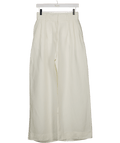 H&M Cream Wide Linen - blend Trousers UK 8 - Reliked