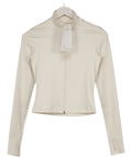 H&M Cream Zip - through Sports Jacket With Softmove UK XS - Reliked