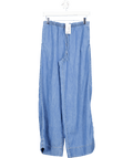 H&M Mid Blue Denim Pull On Wide Leg Trousers UK XS - Reliked