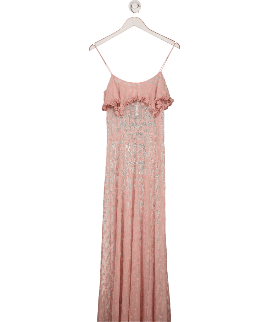 strapless open back dress Pink Rhinestone Chapel Feather Train Mermaid Prom Dress main image 0