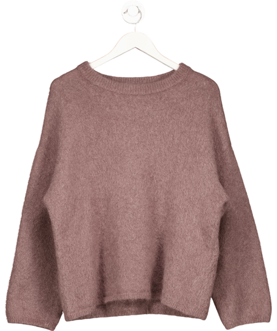 H&M Purple Oversized Mohair - blend Jumper UK L - Reliked
