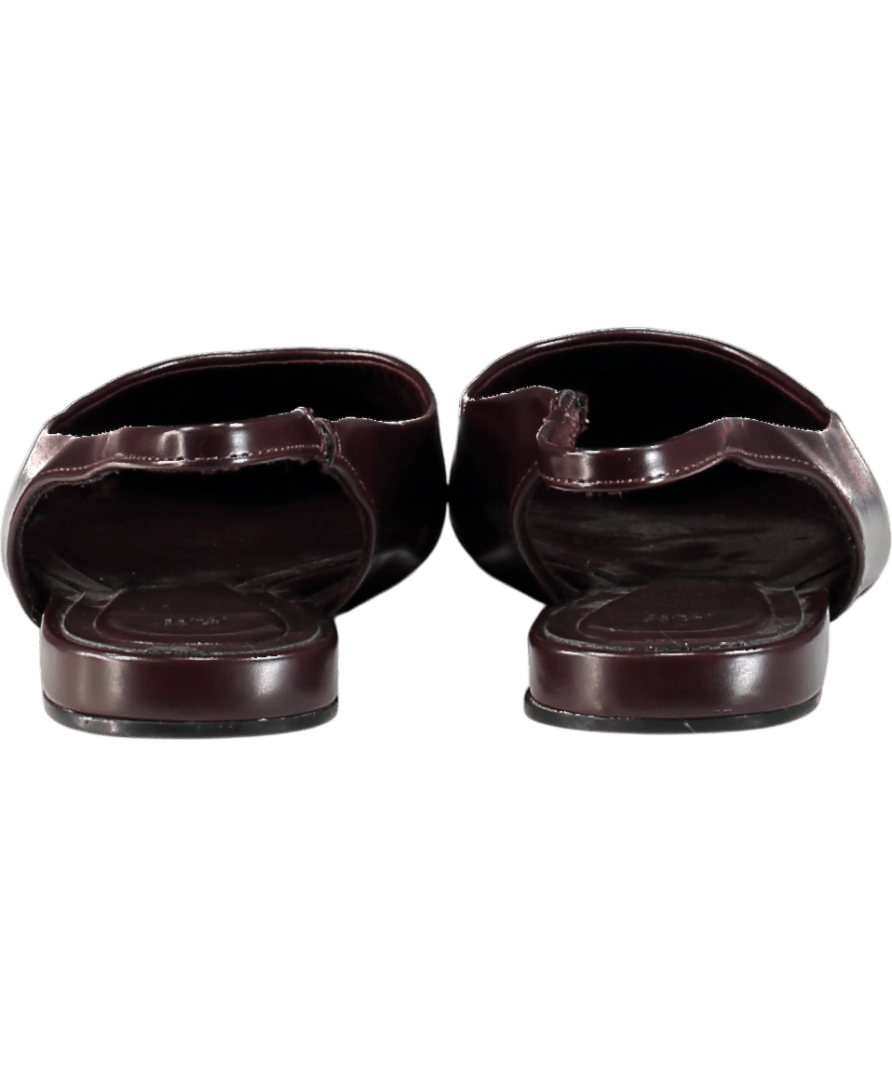 H&M Red Burgundy Pointed Slingback Flats UK 7 EU 40 👠 - Reliked