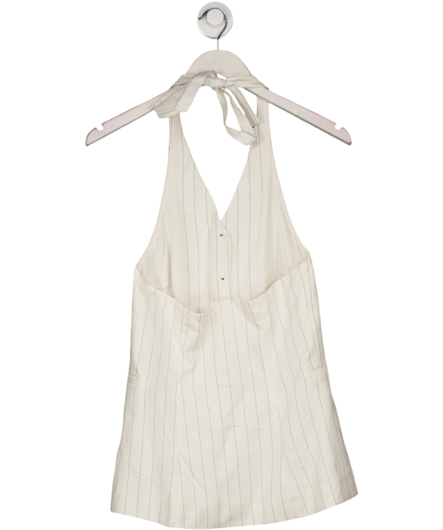 H&M White Halterneck Waistcoat UK 8 - Reliked