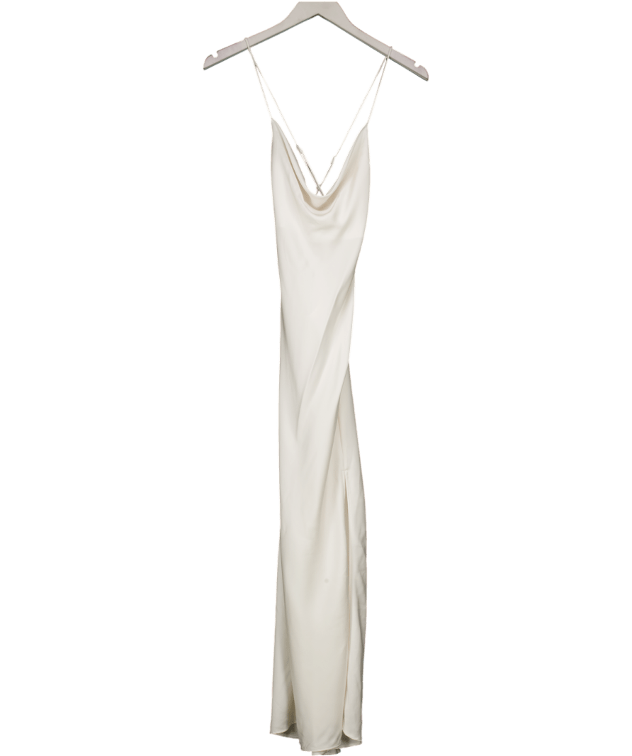H&M White Tie - detail Maxi Dress UK S - Reliked
