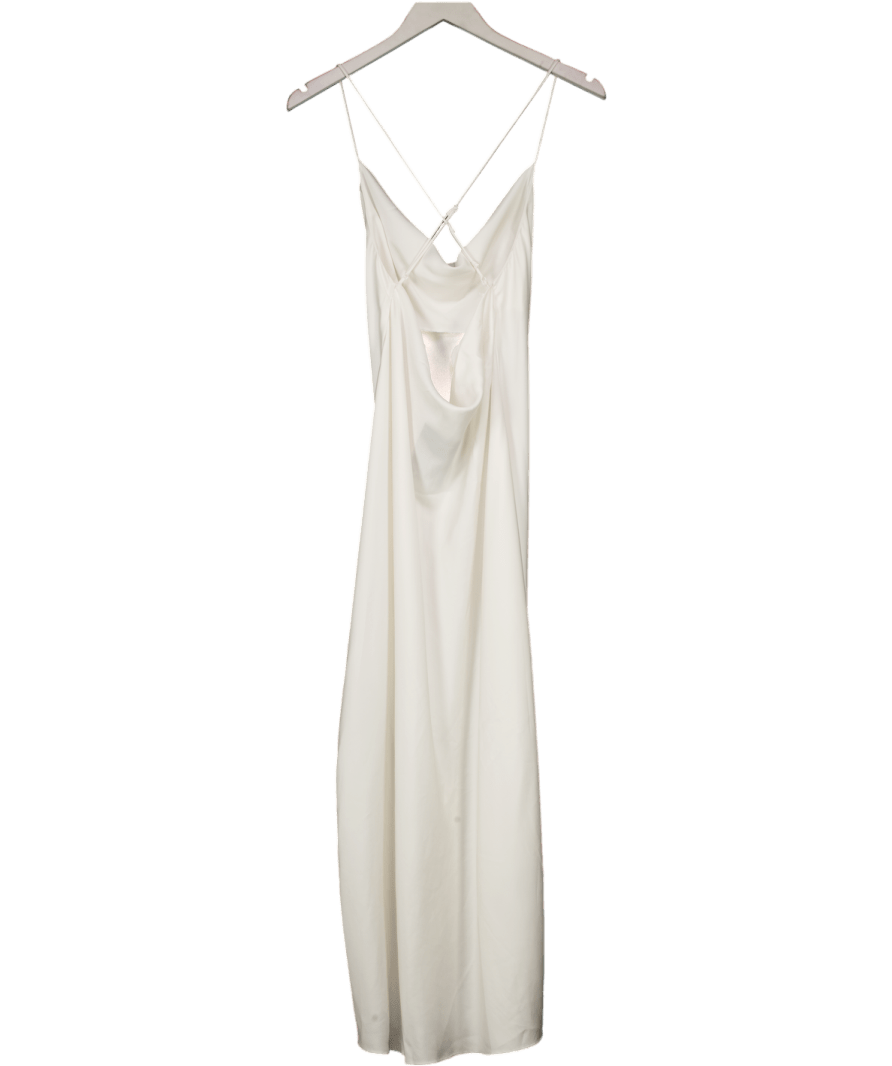 H&M White Tie - detail Maxi Dress UK S - Reliked