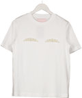 H&M X Simone Rocha White Pearl Tee UK XS - Reliked
