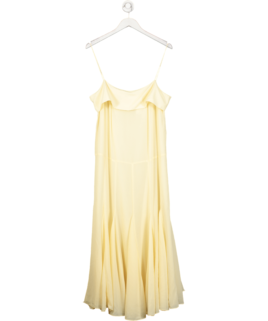H&M Yellow Chiffon Strappy Dress UK L - Reliked