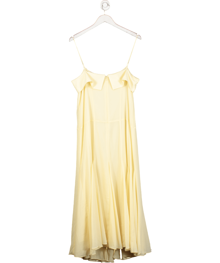 Ladies - Light Yellow Chiffon Strappy Dress - Size: L - H&M Ladies - Light Yellow Chiffon Strappy Dress - Size: L - H&M