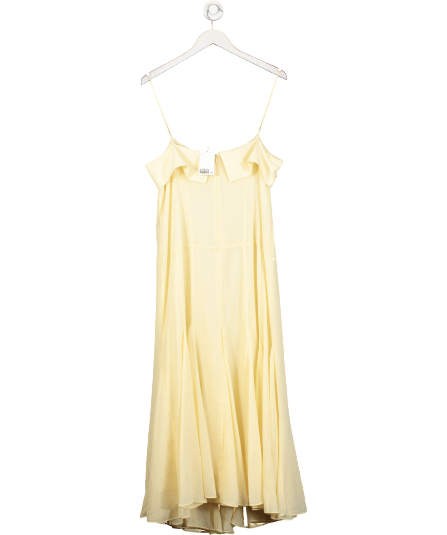 H&M Yellow Chiffon Strappy Dress UK L - Reliked