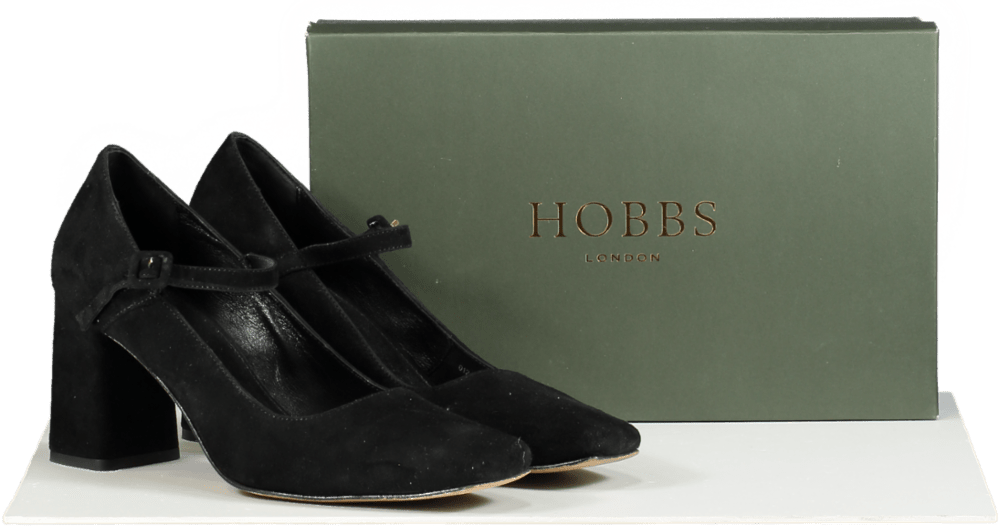 Hobbs Black Miranda Mary Jane Heels EU 41 UK 8 - Reliked