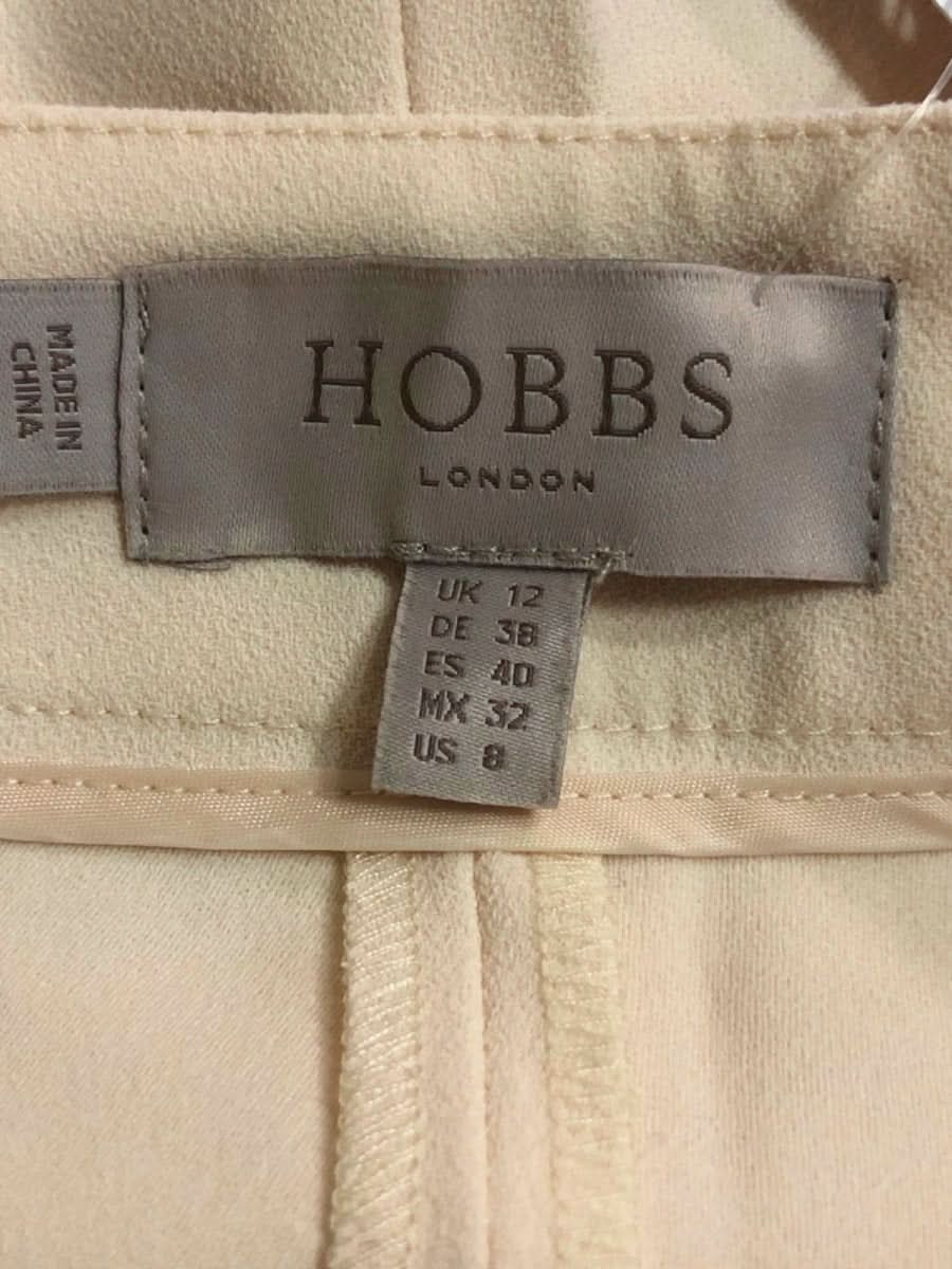 Hobbs Cream Wide Leg Trousers UK 12 - Reliked
