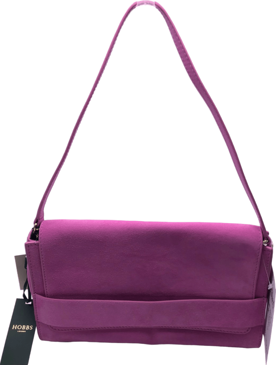 Hobbs Pink Leather Shoulder Bag One Size - Reliked