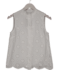 Hobbs White Cassie Broderie Top UK 6 - Reliked