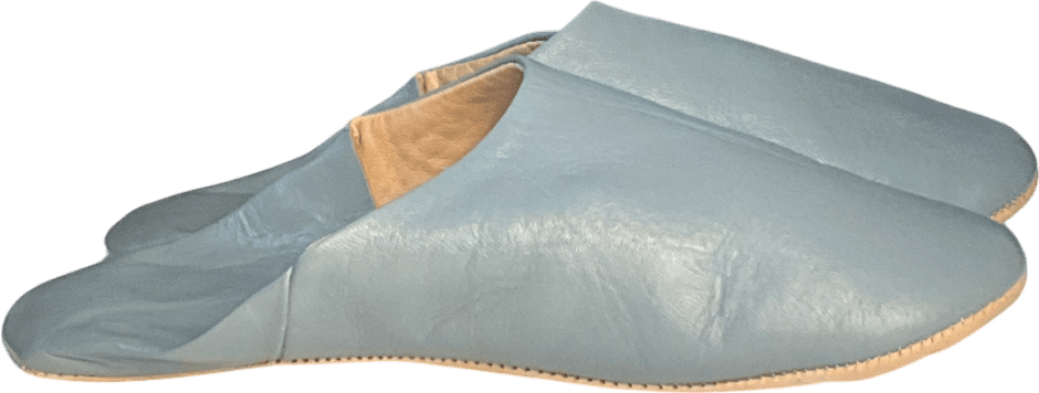 hohenia Blue Moroccan Babouche Slippers UK 4 EU 37 👠 - Reliked
