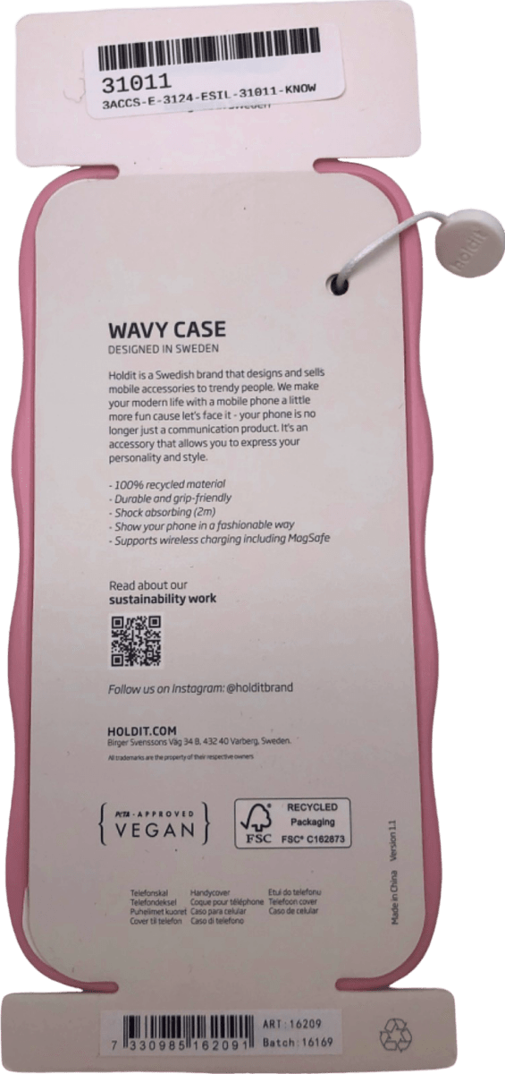 holdit Pink Wavy Case for iPhone 14 Pro Max - Reliked