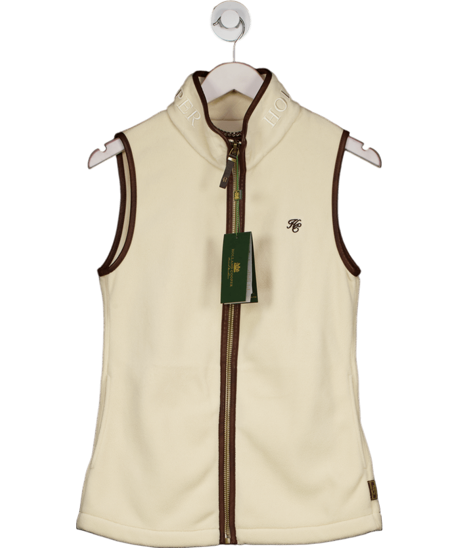 Holland Cooper Country Fleece Gilet Cream UK S - Reliked
