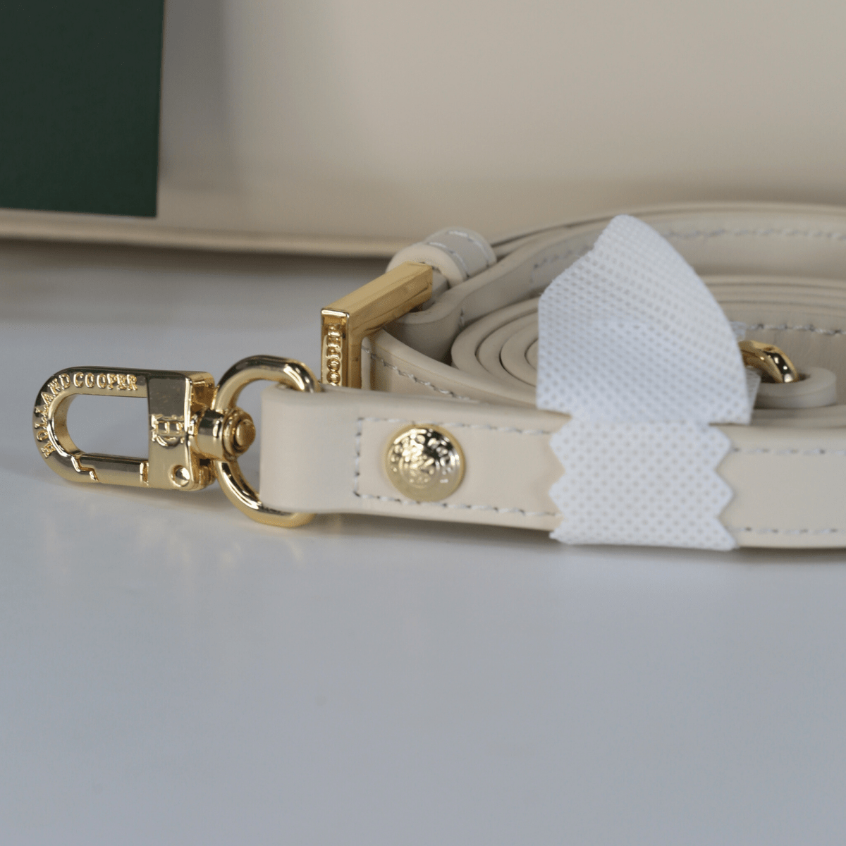 Holland Cooper Leather Cheltenham Bag Cream - Reliked