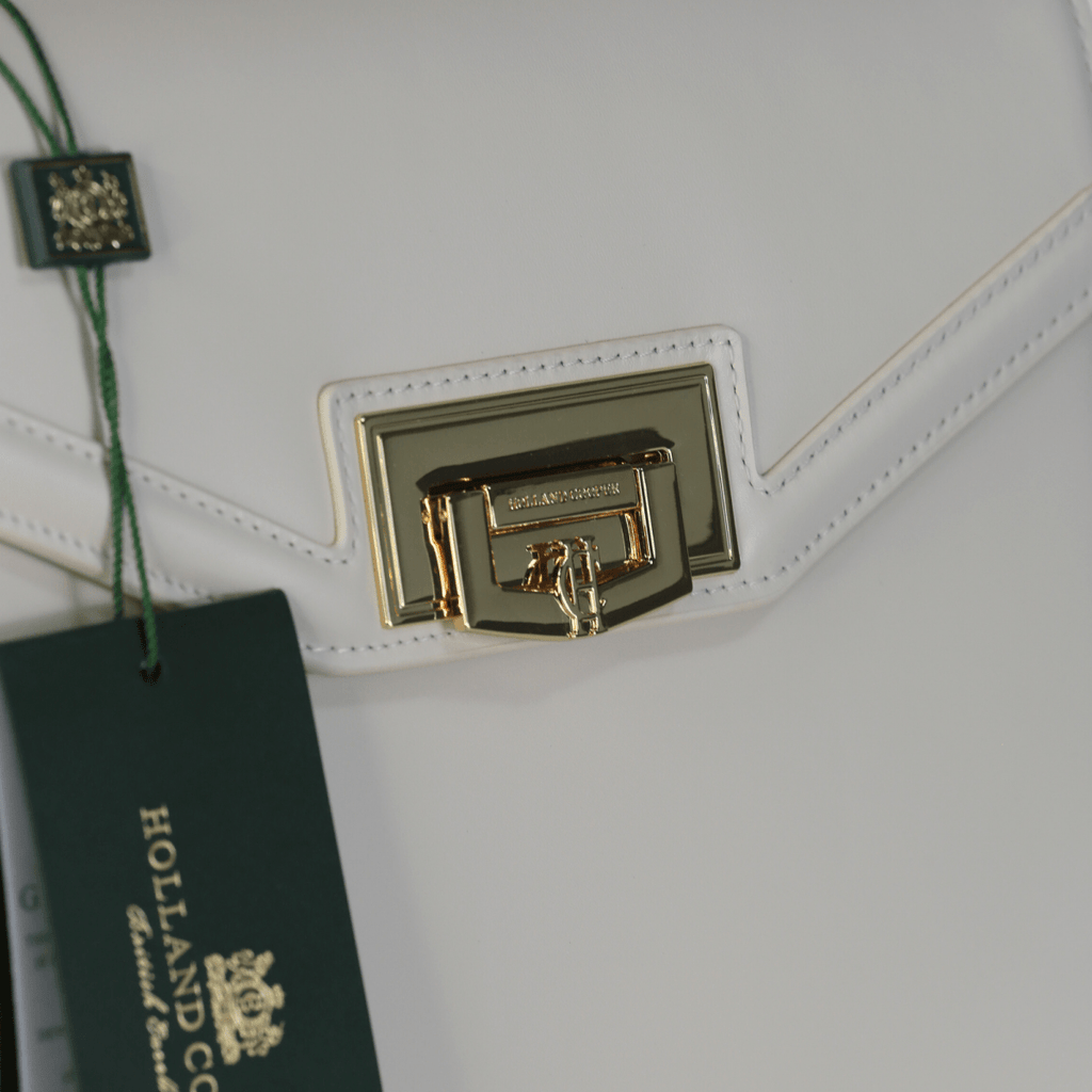 Holland Cooper Leather Cheltenham Bag Cream - Reliked