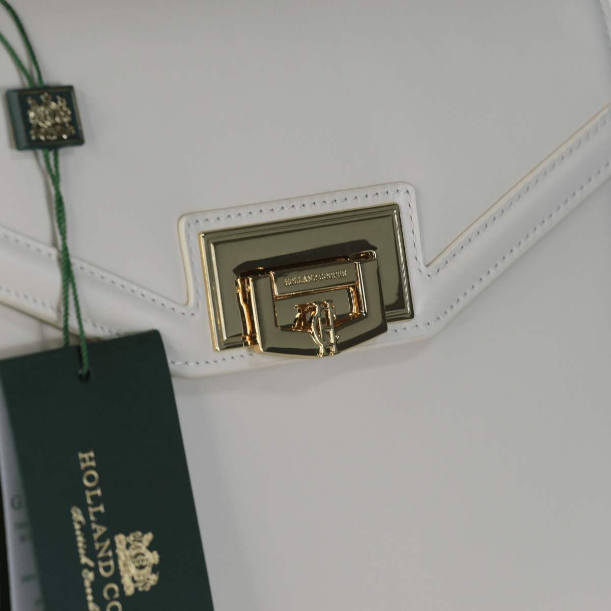 Holland Cooper Leather Cheltenham Bag Cream - Reliked