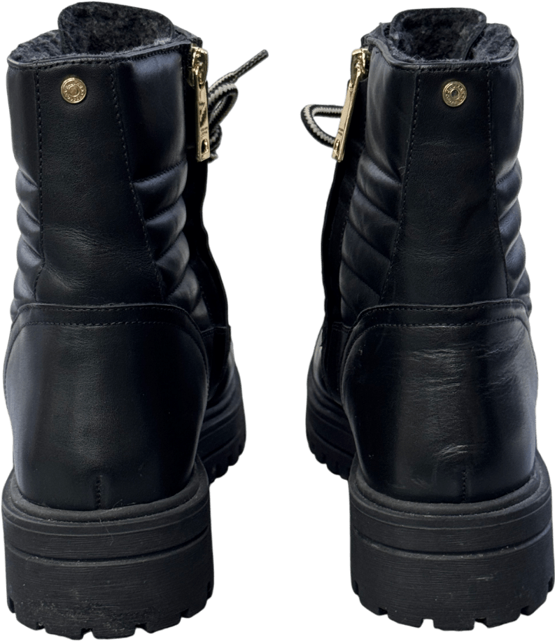 Holland Cooper The Cotswold Black / Gold Hc Walking Boots UK 7 EU 40 👠 - Reliked