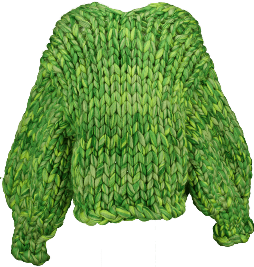HOPE MACAULAY Green Zola Colossal Knit Cardigan UK S/M - Reliked
