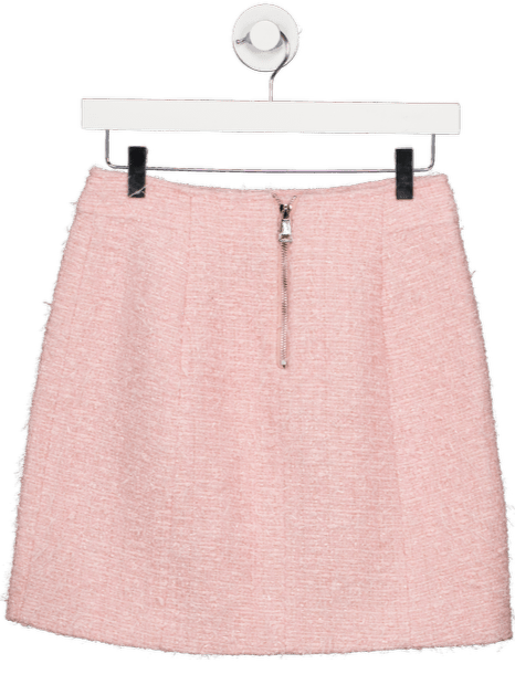 Hortons England Pink Boucle Tailored Skirt UK 10 - Reliked