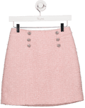 Hortons England Pink Boucle Tailored Skirt UK 10 - Reliked