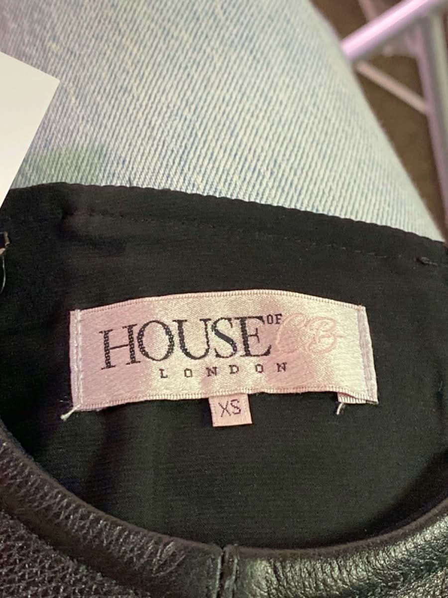 House of CB Black Leather Bustier XS - Reliked