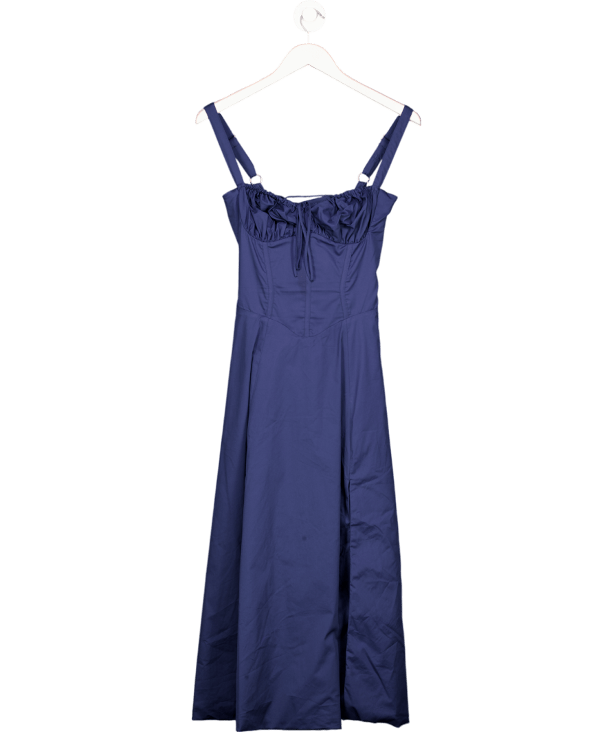 House of CB Blue Carmen French Navy Bustier Sundress UK S - Reliked