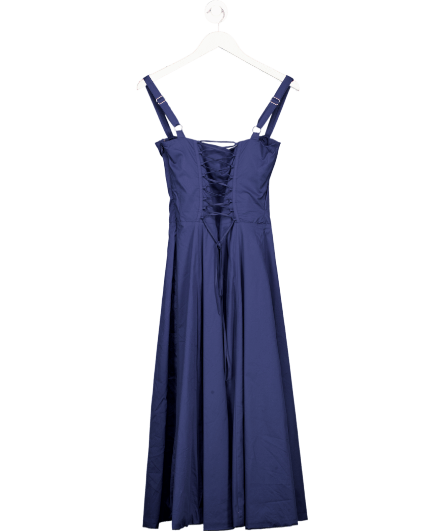 House of CB Blue Carmen French Navy Bustier Sundress UK S - Reliked