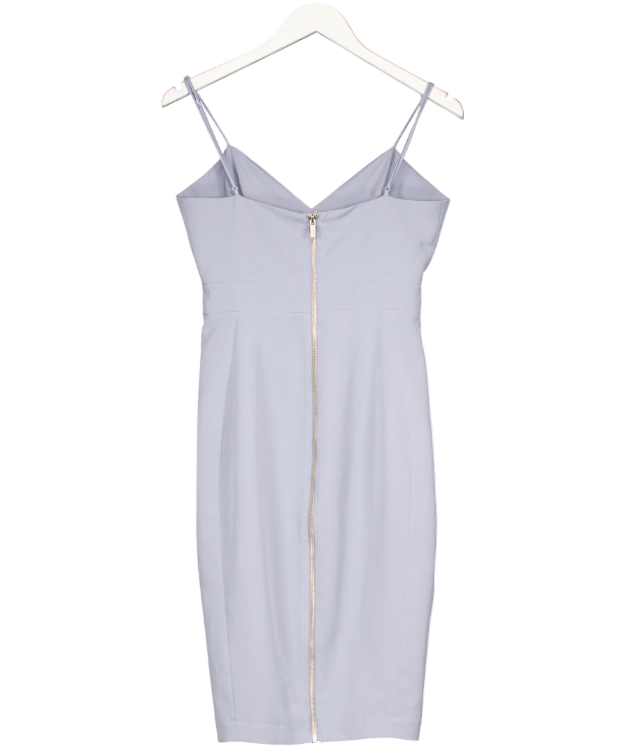 House of CB Blue Spaghetti Strap Midi Dress UK M - Reliked