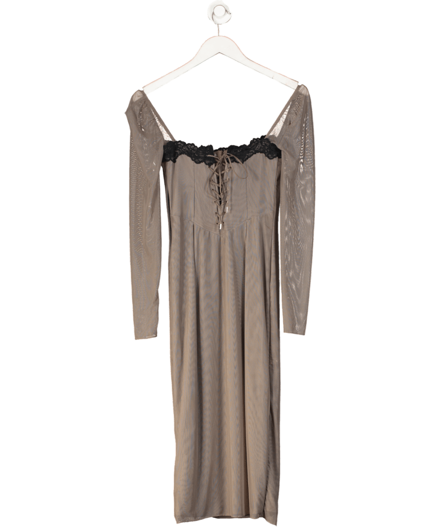 House of CB Brown Seraphina Smoke Corset Dress UK S - Reliked