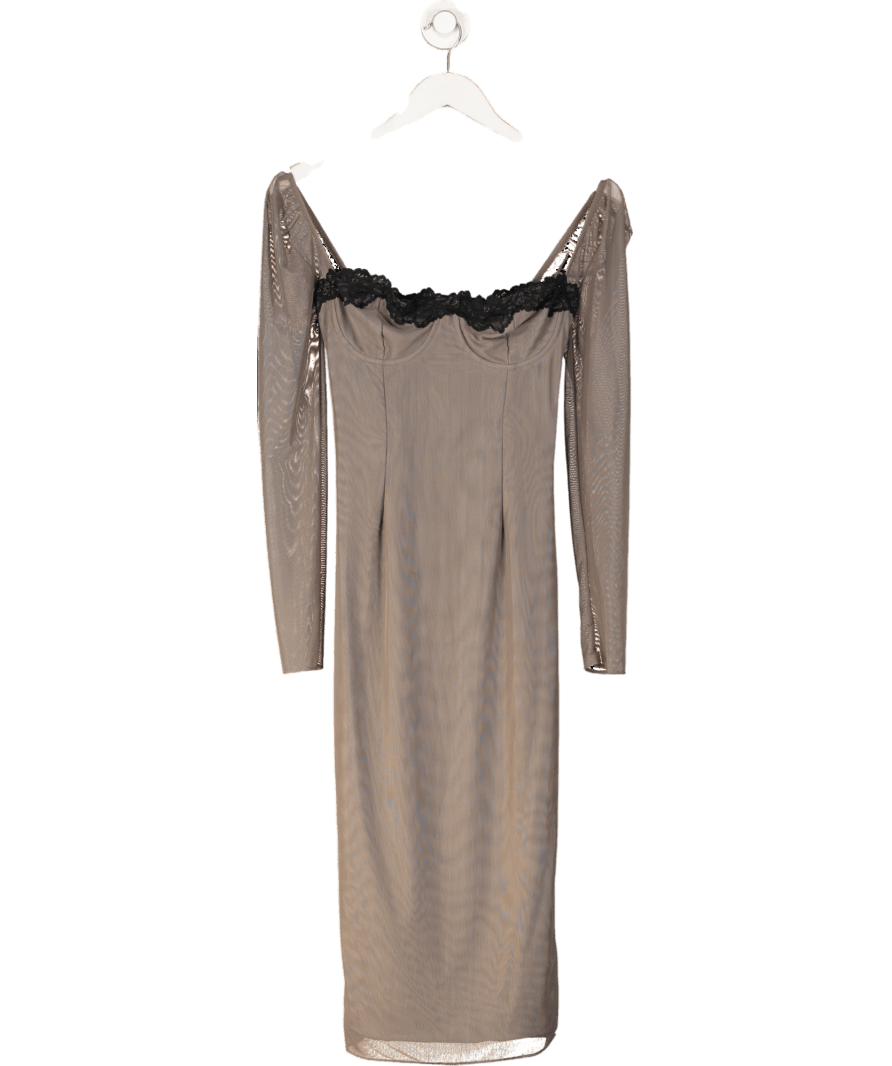 House of CB Brown Seraphina Smoke Corset Dress UK S - Reliked