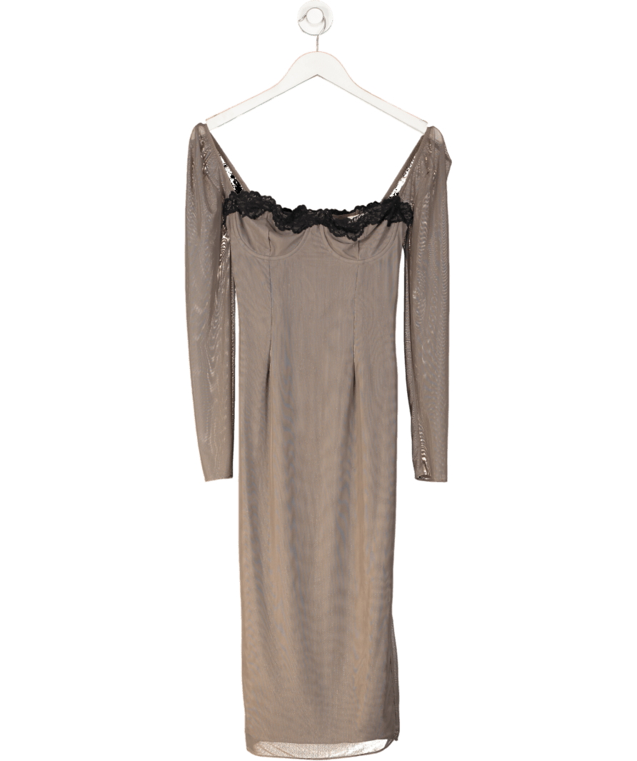 House of CB Brown Seraphina Smoke Corset Dress UK S - Reliked