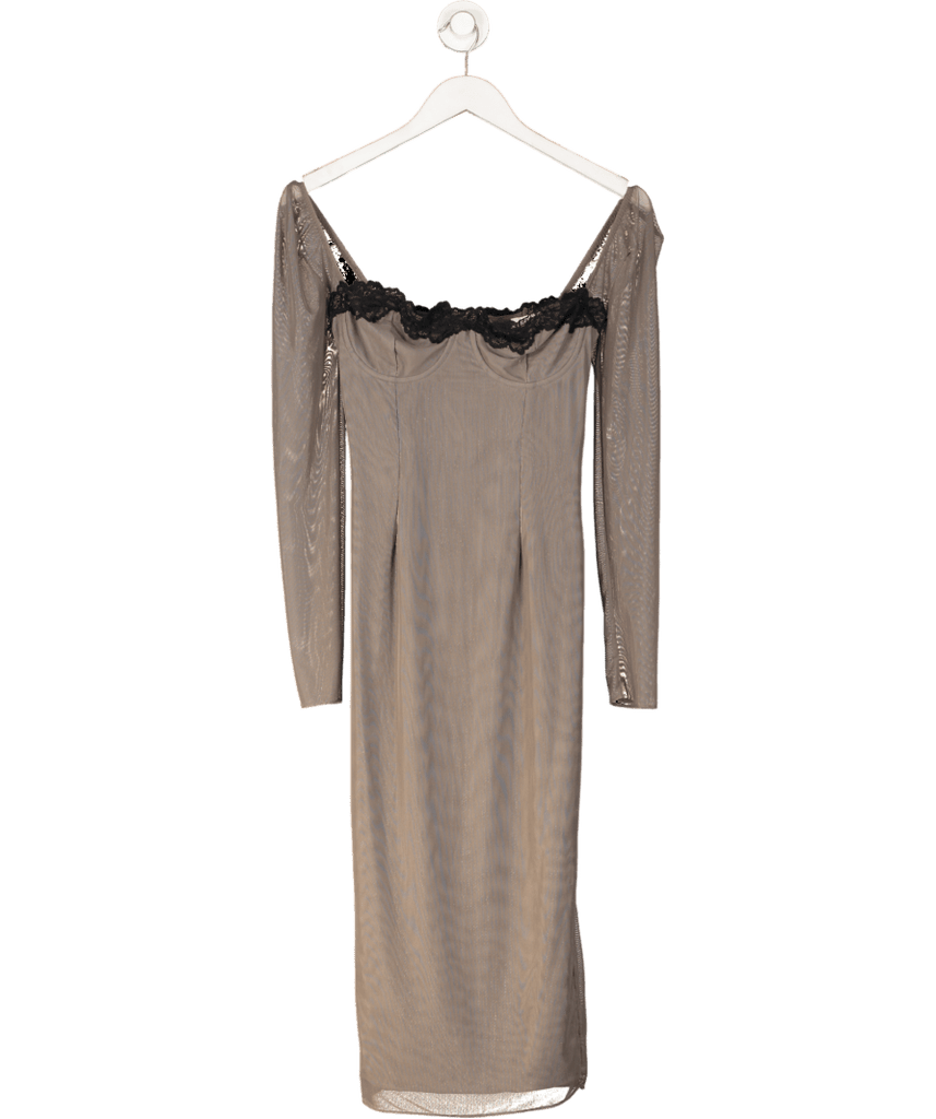 House of CB Brown Seraphina Smoke Corset Dress UK S