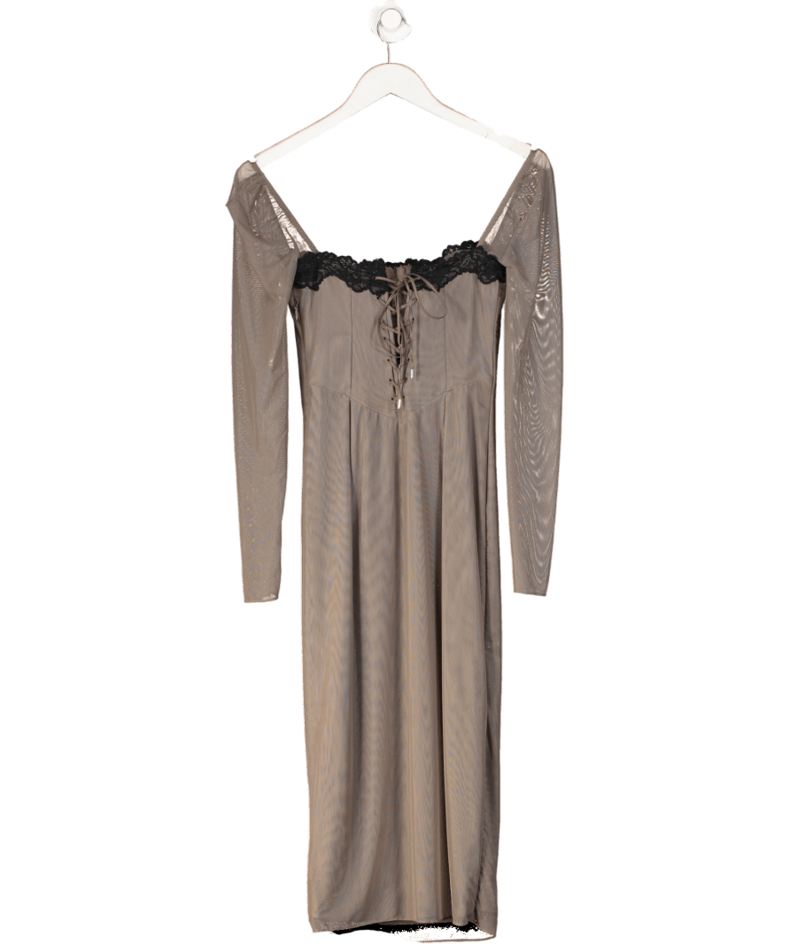 House of CB Brown Seraphina Smoke Corset Dress UK S - Reliked