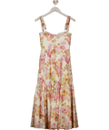 House of CB Cream Elia Ivory Floral Maxi Dress UK S - Reliked