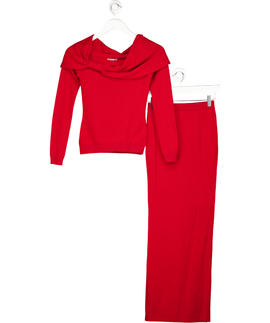 House of CB Holly Red Cashmere Set UK XS - Reliked