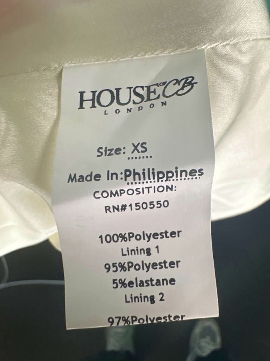 House of CB Ivory Loretta off - shoulder satin corset bodice midi dress UK XS - Reliked