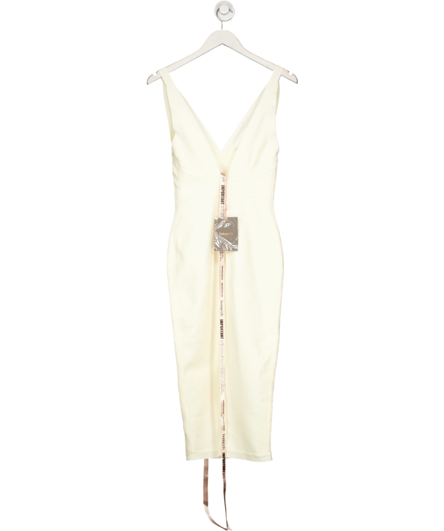House of CB Ltd.edition The Classic Ivory White Midi Bandage Dress UK S - Reliked