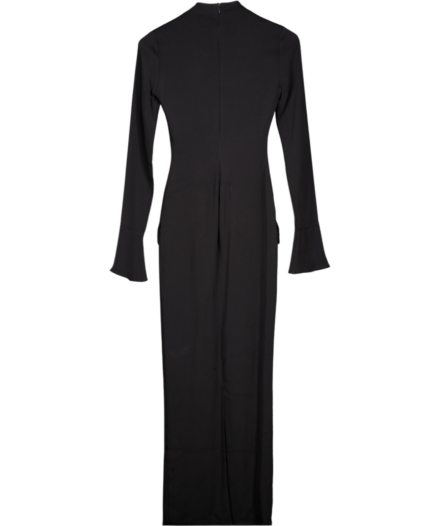 House of CB Marie - louise Black Turtleneck Maxi Dress UK XS - Reliked