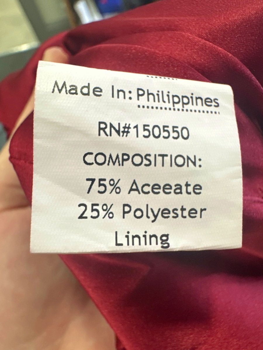 House of CB Red Satin Maxi Skirt UK M - Reliked