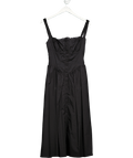 House of CB Tatiana Black Midi Sundress - Plus Cup UK S - Reliked